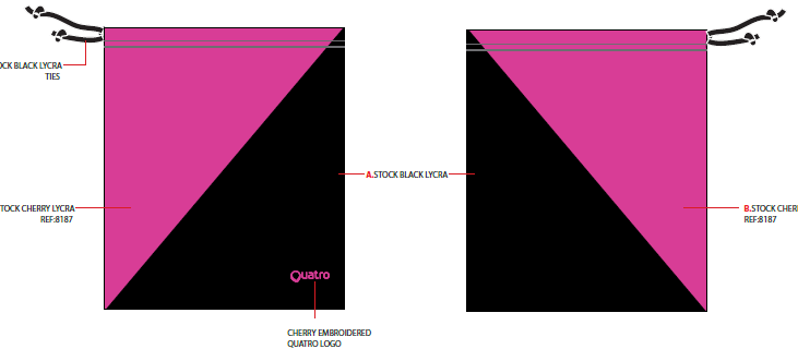 Black and Cherry Grip Bag