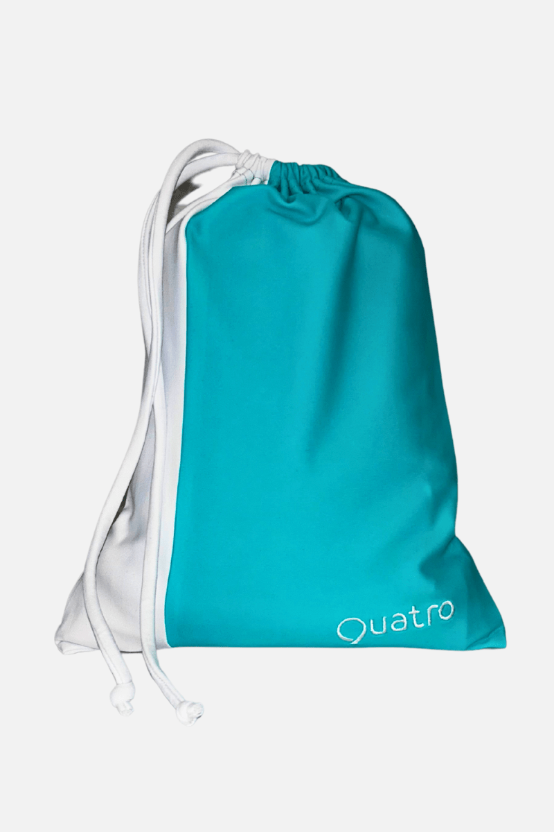 Mint and White Grip Bag