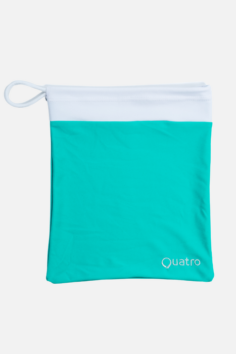 Mint and White Grip Bag