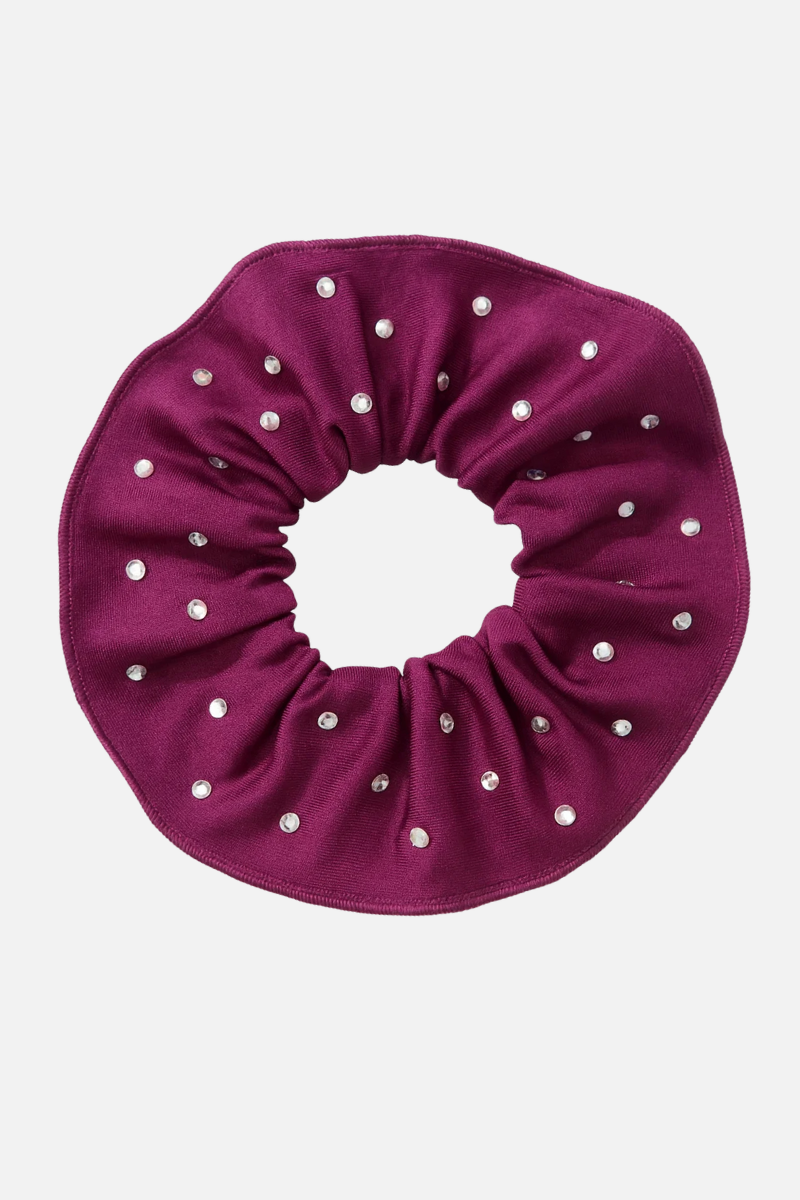 Blackberry Scrunchie with Stones