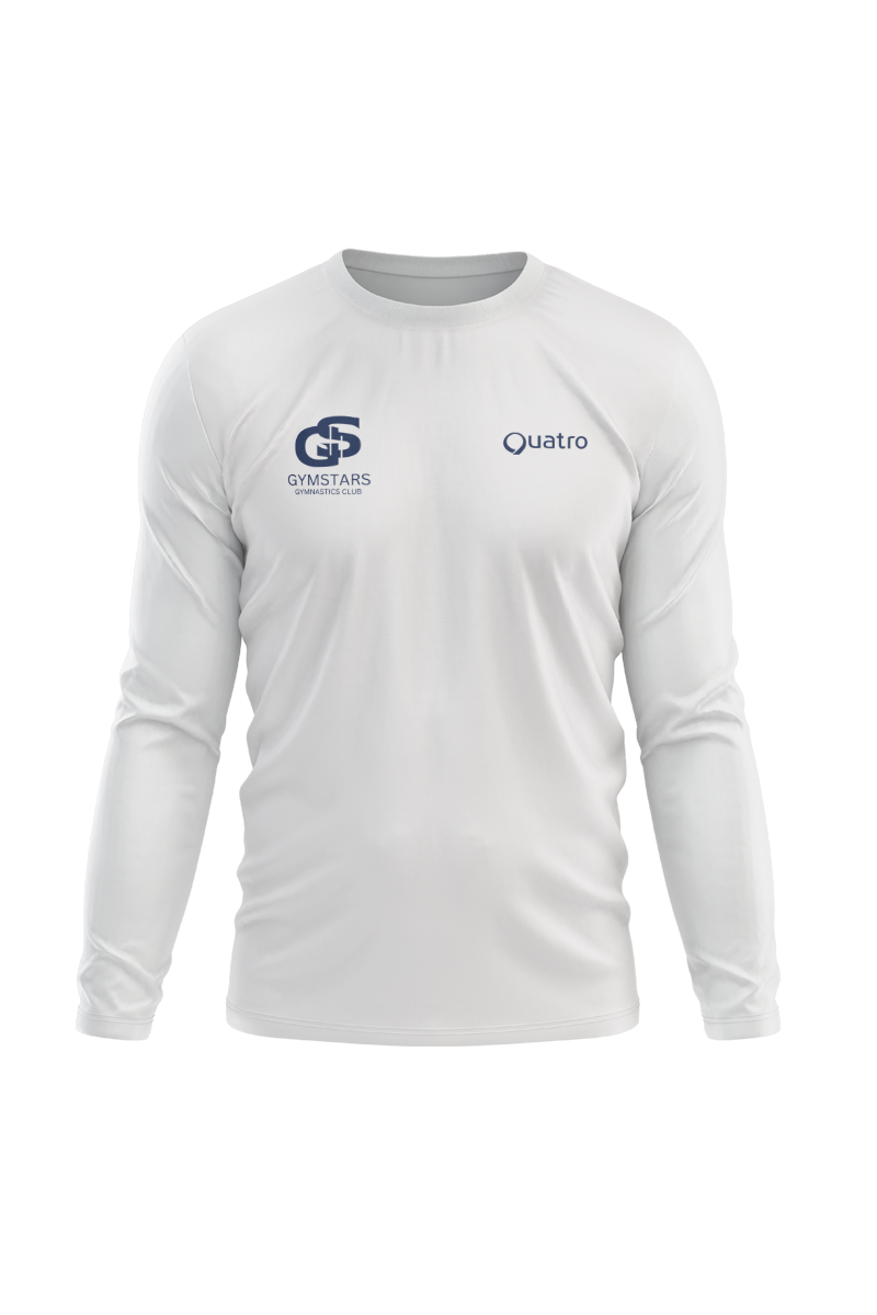 Gymstars White Long Sleeve T-Shirt