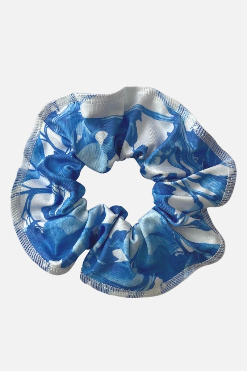 Bloom Ocean Blue Scrunchie