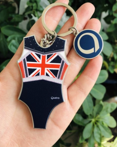 United Kingdom Mini Leotard Keyring