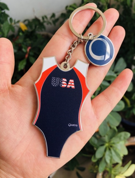 USA Mini Leotard Keyring