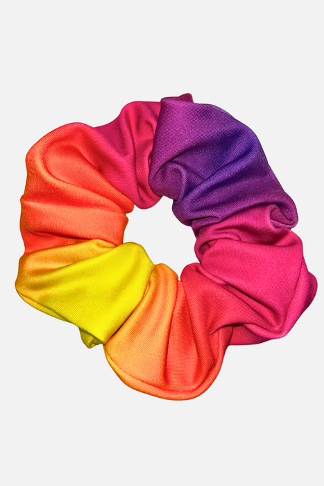 Purple and Yellow Ombre Scrunchie