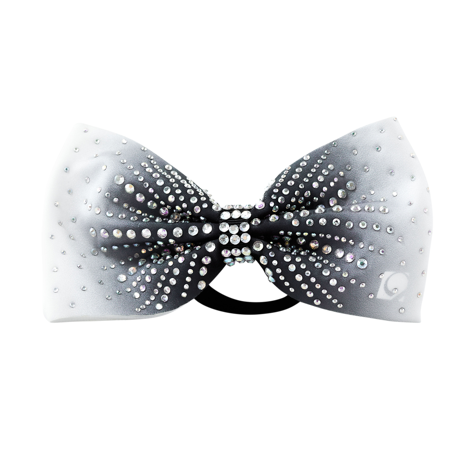 Black Ombre Rhinestone Bow