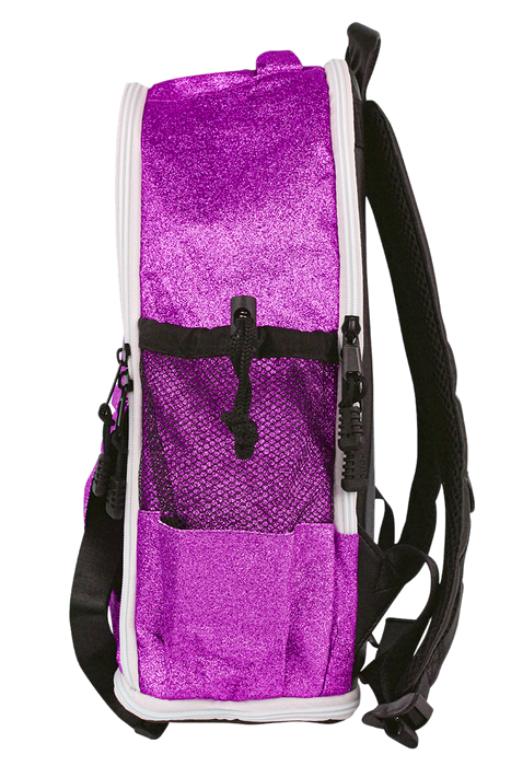 Purple glitter backpack sales