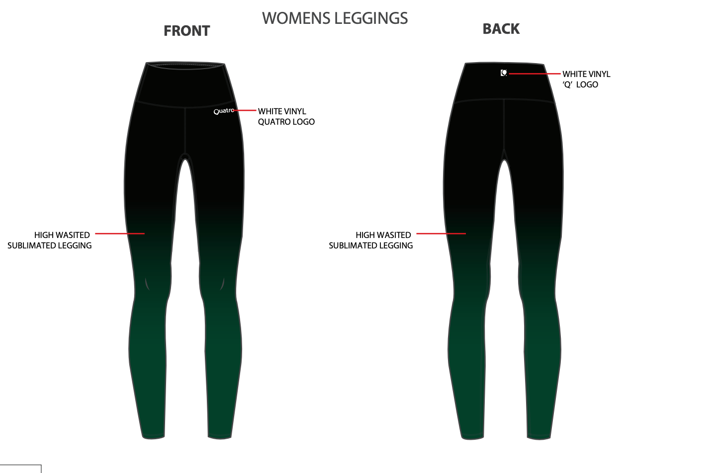 Williamsburg Design 1 Leggings — Quatro Apparel Inc